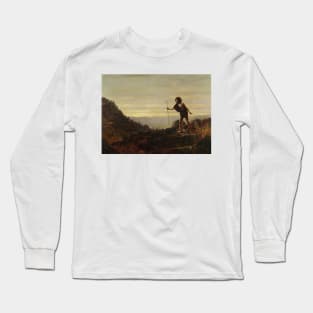 The Parable of the Lost Sheep by John Atkinson Grimshaw Long Sleeve T-Shirt